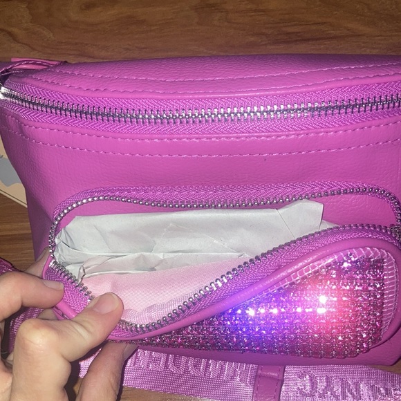 FINAL DROP 🚨NWT Madden pink Fanny pack bling rhinestone Barbie beltbag - Picture 3 of 4